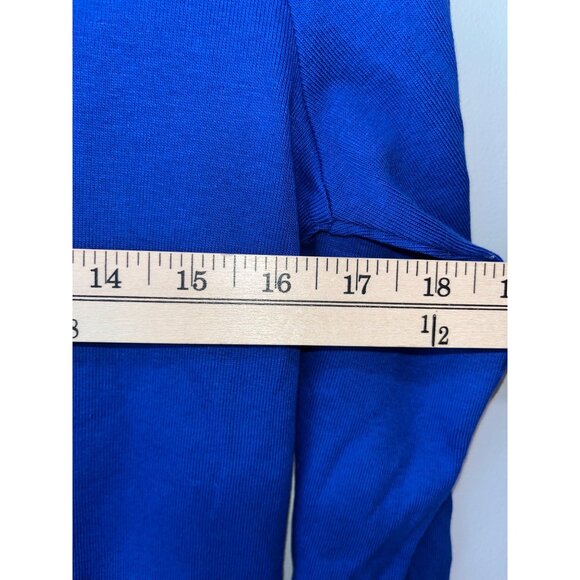 Rafaella Womens Long Sleeve Blue Top With‎ Front Zipper Size L - Picture 4 of 10